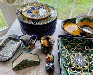 Hand Painted Pottery Dinnerware