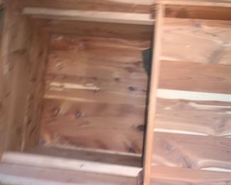 (11) $150 Cedar Chest 48w 21d 22.5h with removable tray.  