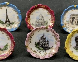 LIMOGES Mini Porcelain French Architecture Dishes
