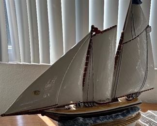 Large sailing vessel  statuary 
