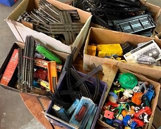 Vintage trains and tracks