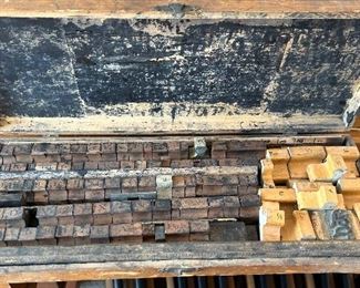 Vintage Printer’s block set 