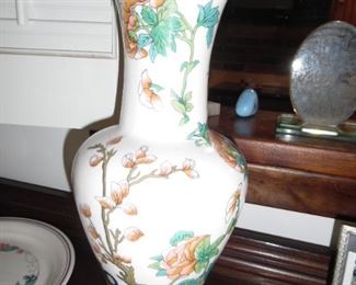 Antique vase, in bold vibrant colors