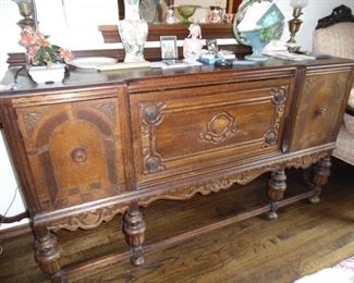 Large sideboard, hand carved, offering plenty of style and storage