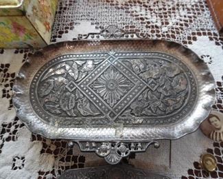 Very nice pewter serving tray