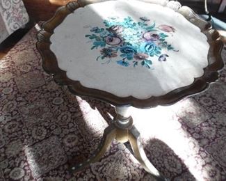 Nice round serving table, would make a great end table too