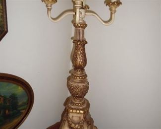 Very ornate, Victorian style lamp