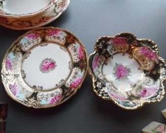 Ornate and detailed serving plate and dish