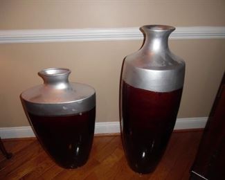 Large, oversized decorative vases