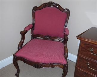 Pink accent chair