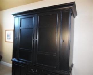 Elegant and stately hutch to hide away your electronics