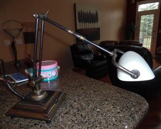 Beautiful, practical, and functional desk lamp.  The wonderful ergonomics of this lamp is wonderful