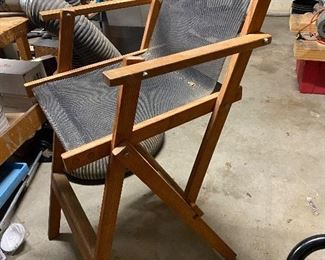 Pair of tall folding chairs
