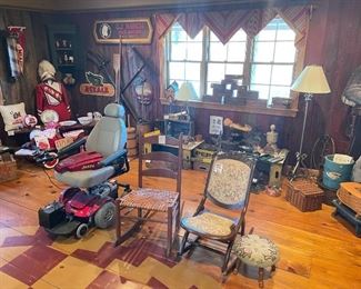Antique Chairs + Mobility Scooter + Antique Items 