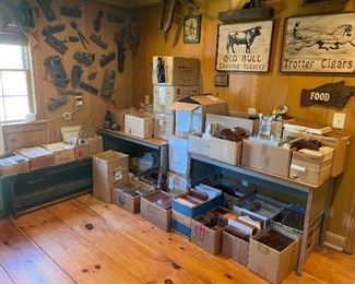 Antique Tools + Plaques + Trophy Materials + Marble Bases + Plaque boxes / sleeves + Signs 