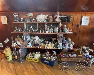 Americana + Jim Shore + Bear Collection (Boyd’s, Beanie Babies) + Dolls + Raggedy Anne’s 