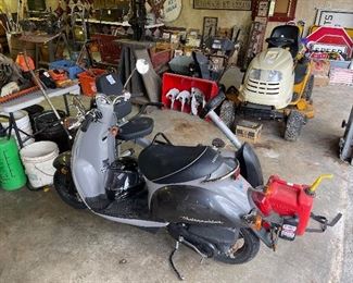 Honda Scooter + Recumbent Bike + Snow Blower 