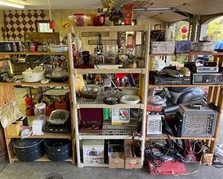 Kitchen Items + Jumper Cable Sets + Old Electronics + Extension Cords