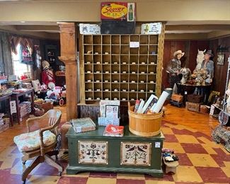 Hand Painted Chest + Sports Posters + Sheet Music 