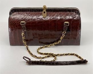 Vintage alligator purse 