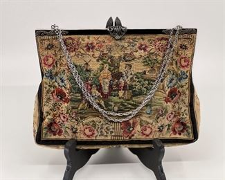 Antique Austrian Petit Point purse 