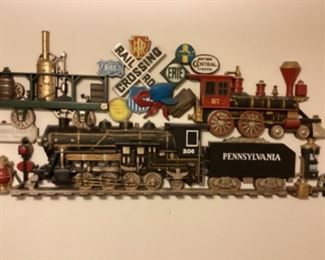Locomotive wall plaque