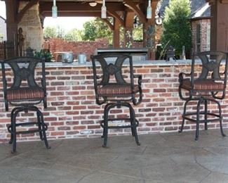 iron bar stools