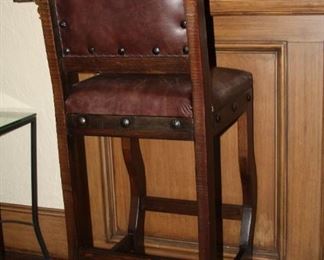 Leather bar stools