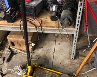 Yellow Jack - Multi old electric motors - Steel Racks                 