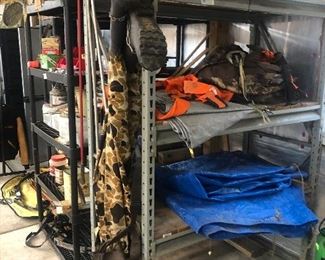 Metal Racks with custom Pine 2x8 slats