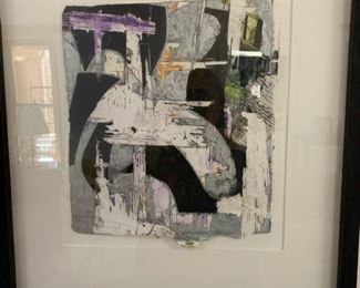 Charles Arnoldi (American 1946-) color monotype, 1990