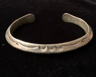 Kee Nataani (Dine) stamped cuff