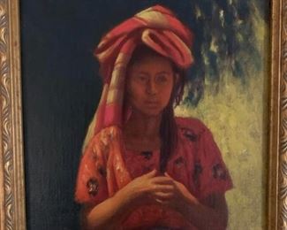 Elias J Rivera (American 1937 - 2019) Oil on canvas board