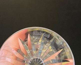 #4 - NOW 50% so $45 was  $90 - Waterford Clare pattern set of 6 - 5 1/2" tall white wine goblets 