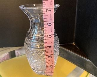 #10 -$36 -  Waterford crystal 7” vase Glandore pattern 