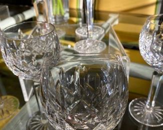 #15 - $160 - Set of 8 Waterford crystal Donegal or Kilcash pattern Hock wine glasses. mint condition. 