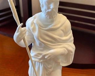 #17 - NOW $495 was $695 RARE Complete Lenox First Blessing Nativity with Cherry wooden creche and 18 figurines. + 1 in need of restoration. All come in their own boxes.