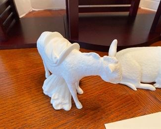 #17 - NOW $495 was $695 RARE Complete Lenox First Blessing Nativity with Cherry wooden creche and 18 figurines. + 1 in need of restoration. All come in their own boxes. Mint condition. Never used. 