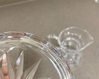 #23 - $20 Waterford crystal creamer & sugar 