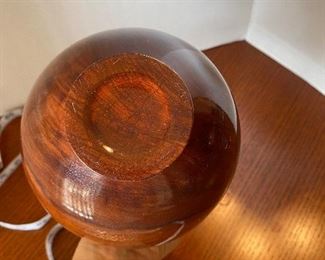 #27 - $38 Unsigned vase wood turned. 