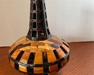 #30 - $50 - San Fransisco wood carved Bruce Abbott inlaid with multi woods 