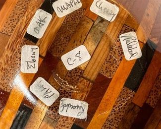 #31 - $50 - San Fransisco wood carved Bruce Abbott inlaid with multi woods 