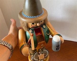 #33 -$56 - Nutcracker Volkunskurt with beer stein and eagle. Mint condition with label. 