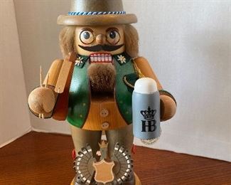 #33 -$56 - Nutcracker Volkunskurt with beer stein and eagle. Mint condition with label. 