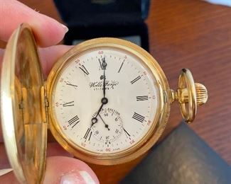 #34 - $60 Pocket watch Wells Fargo limited edition 32 of 1852 in original box - 17 jewels. 