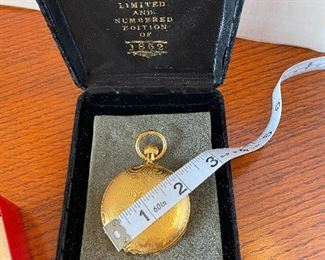 #34 - $60 Pocket watch Wells Fargo limited edition 32 of 1852 in original box - 17 jewels. 