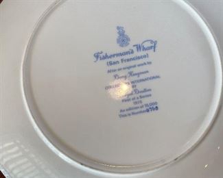 #39 - NOW $25 was $50 for the set of Royal Doulton plates French Quarter Nola & Fisherman's Wharf San Fransisco 