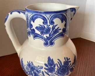 #40 - NOW $40 was $80 Tiffany & Co Delft pitcher made in Portugal for Tiffany & Co in 1996