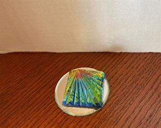 #42 - $36 - Swarovski multi color pyramid 