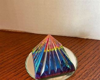 #42 - $36 - Swarovski multi color pyramid 